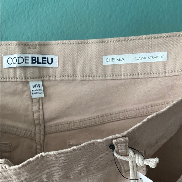 Code BleuJeans Warm Taupe Beige Chelsea Straight Leg Classic Rise Slimming Panel - Picture 3 of 8